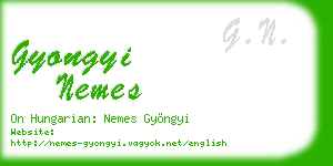 gyongyi nemes business card