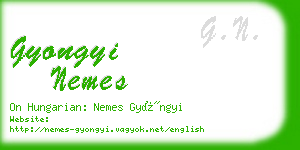gyongyi nemes business card
